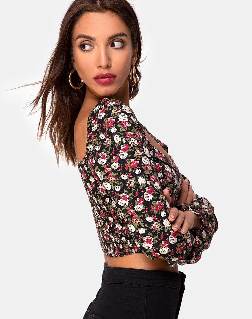 Imagen de Alor Crop Top en Courtney Floral
