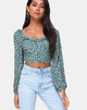 Imagen de Alor Crop Top en Floral Bloom Verde