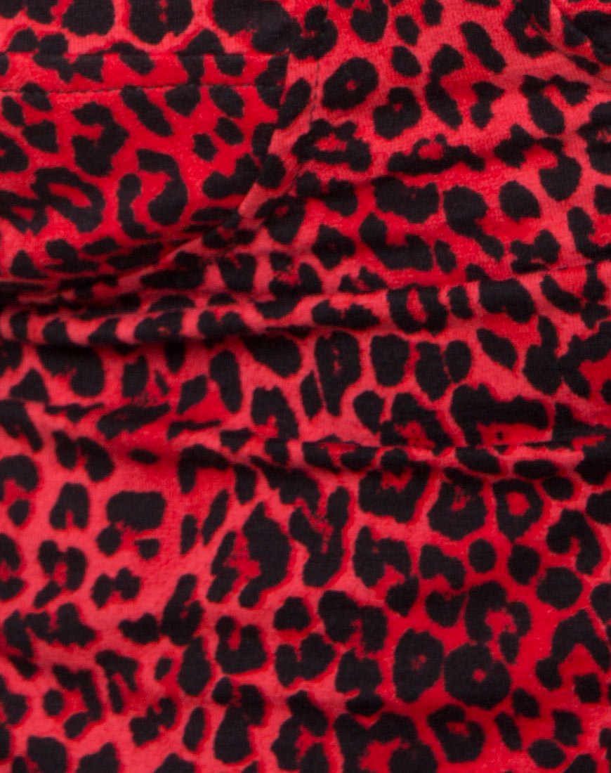 Imagen de Alvina Bodycon Dress in Coloured Animal Red