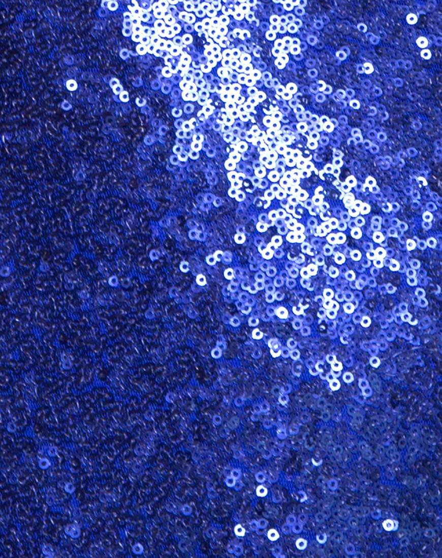 Imagen del mono Amber Wide Leg Jumpsuit in Mini Sequin Cobalt