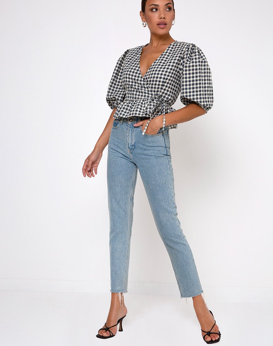 Imagen de Amiya Top en Gingham Crema