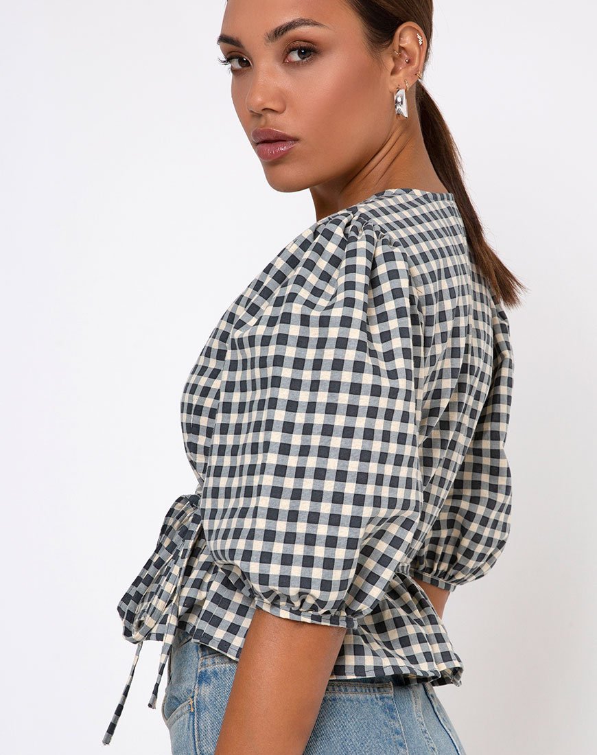 Imagen de Amiya Top en Gingham Crema