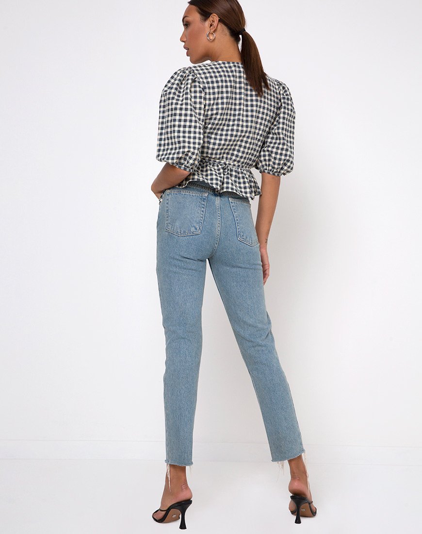 Imagen de Amiya Top en Gingham Crema