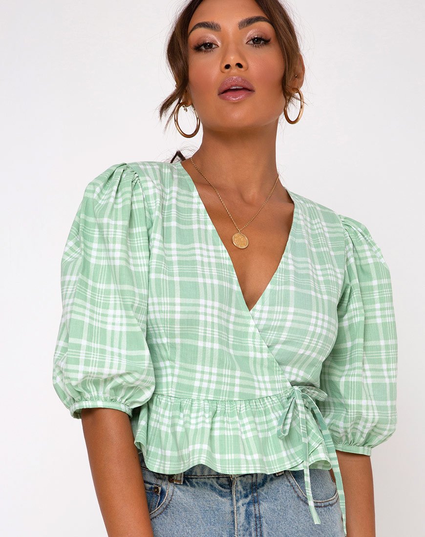 Amiya Top en Mantel Neo Mint