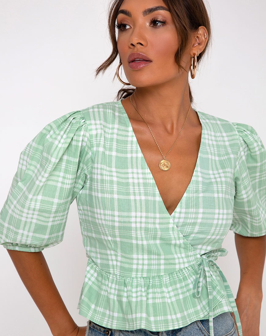 Amiya Top en Mantel Neo Mint