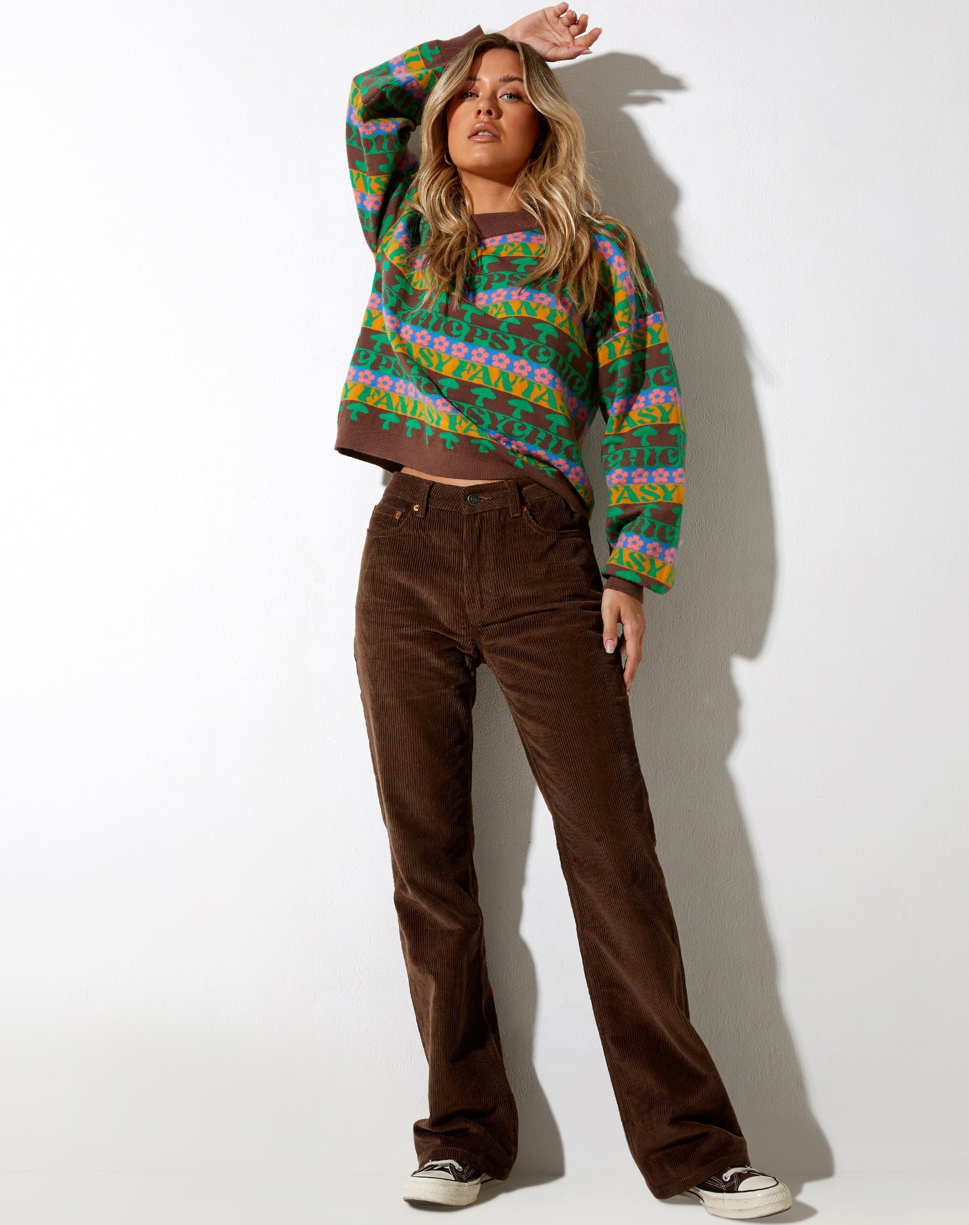 Imagen de Ammar Jumper in Fairisle Mix Marrón