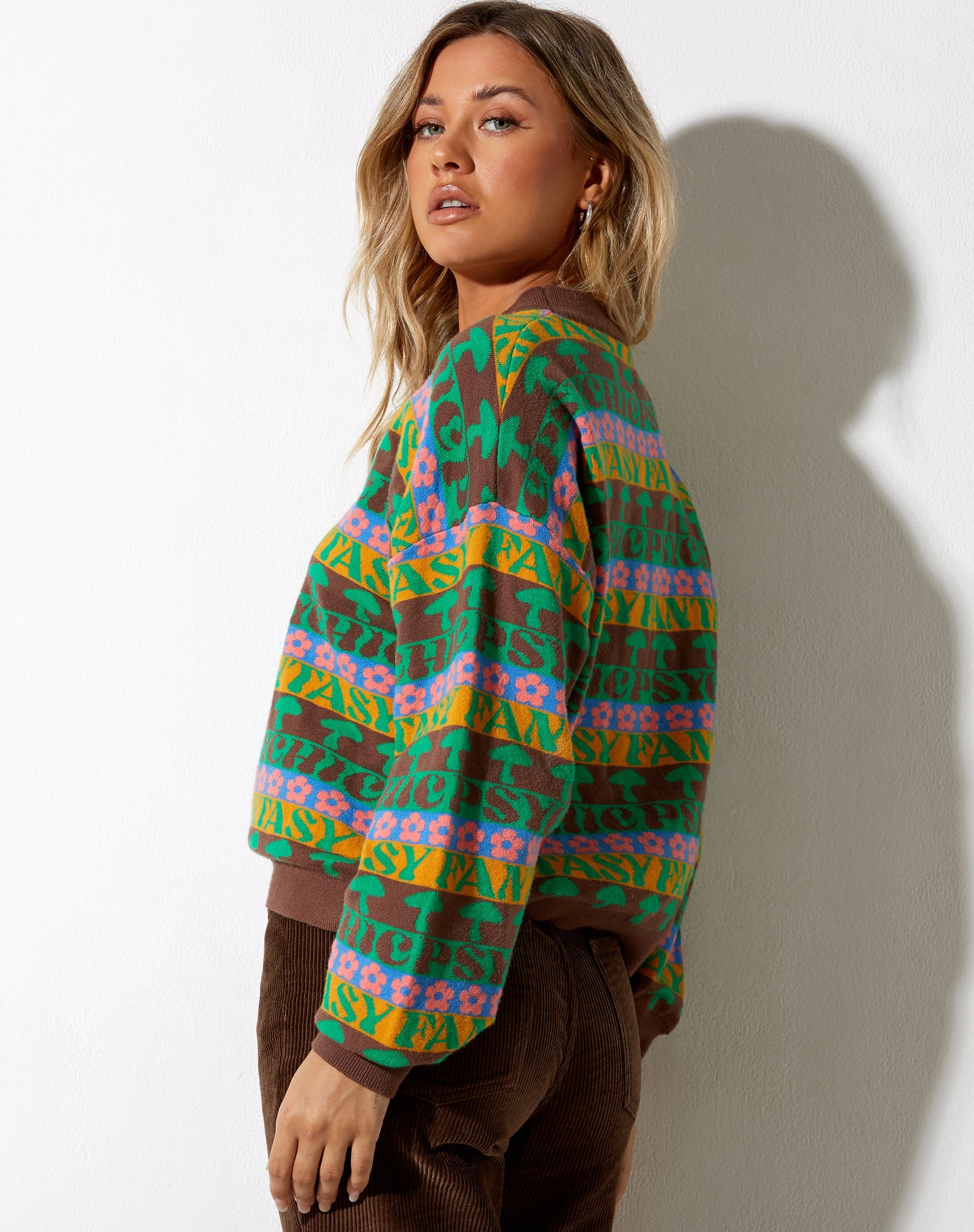 Imagen de Ammar Jumper in Fairisle Mix Marrón