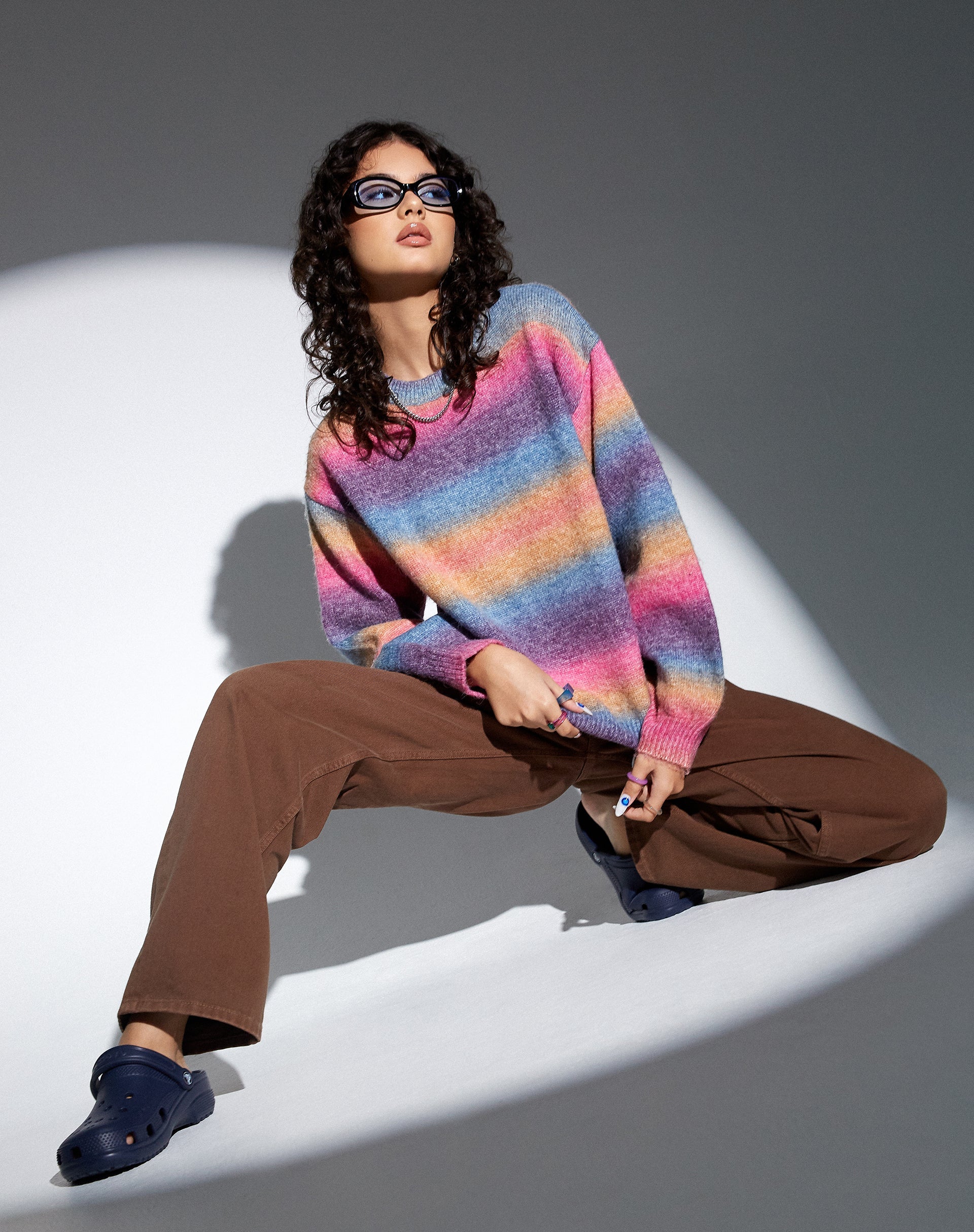 Imagen de MOTEL X OLIVIA NEILL Ammaria Jumper in Pink and Purple