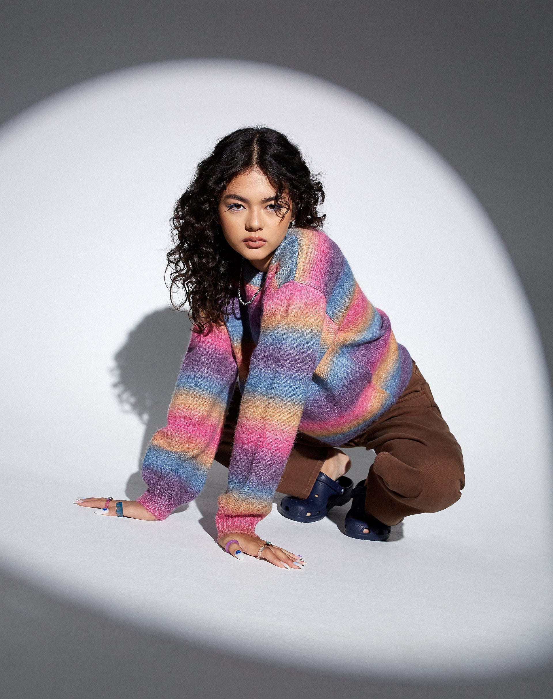 Imagen de MOTEL X OLIVIA NEILL Ammaria Jumper in Pink and Purple