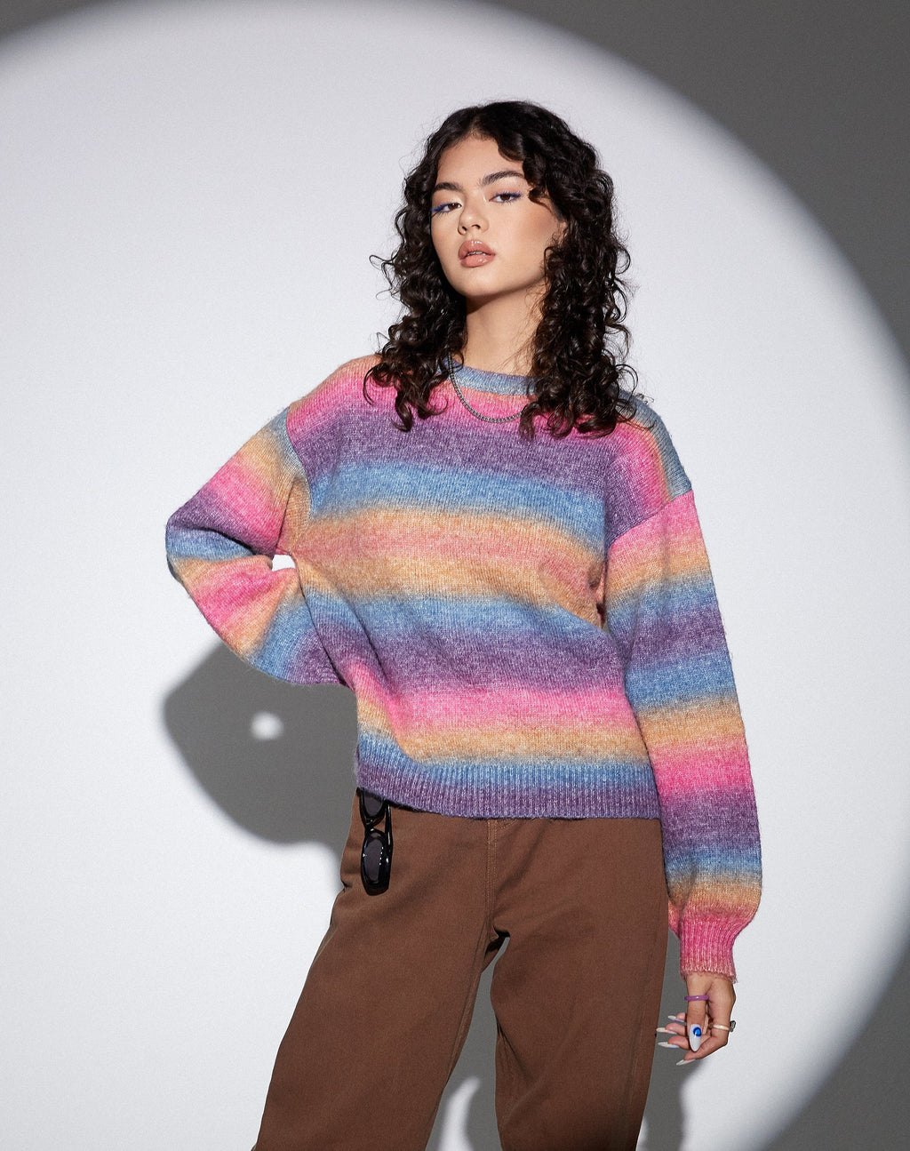 MOTEL X OLIVIA NEILL Jersey Ammaria en rosa y morado
