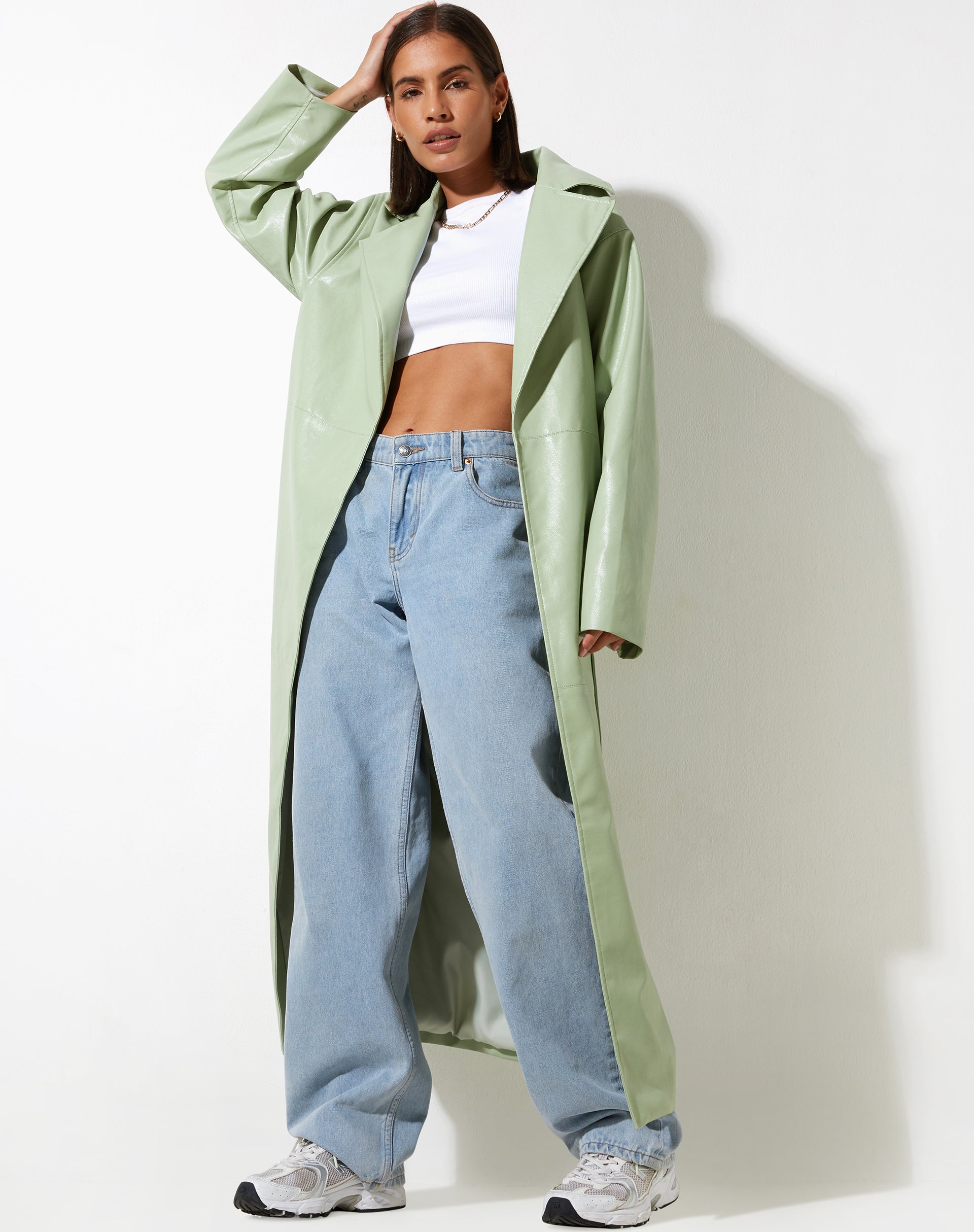 imagen de Ejo Trench Coat en PU Mint