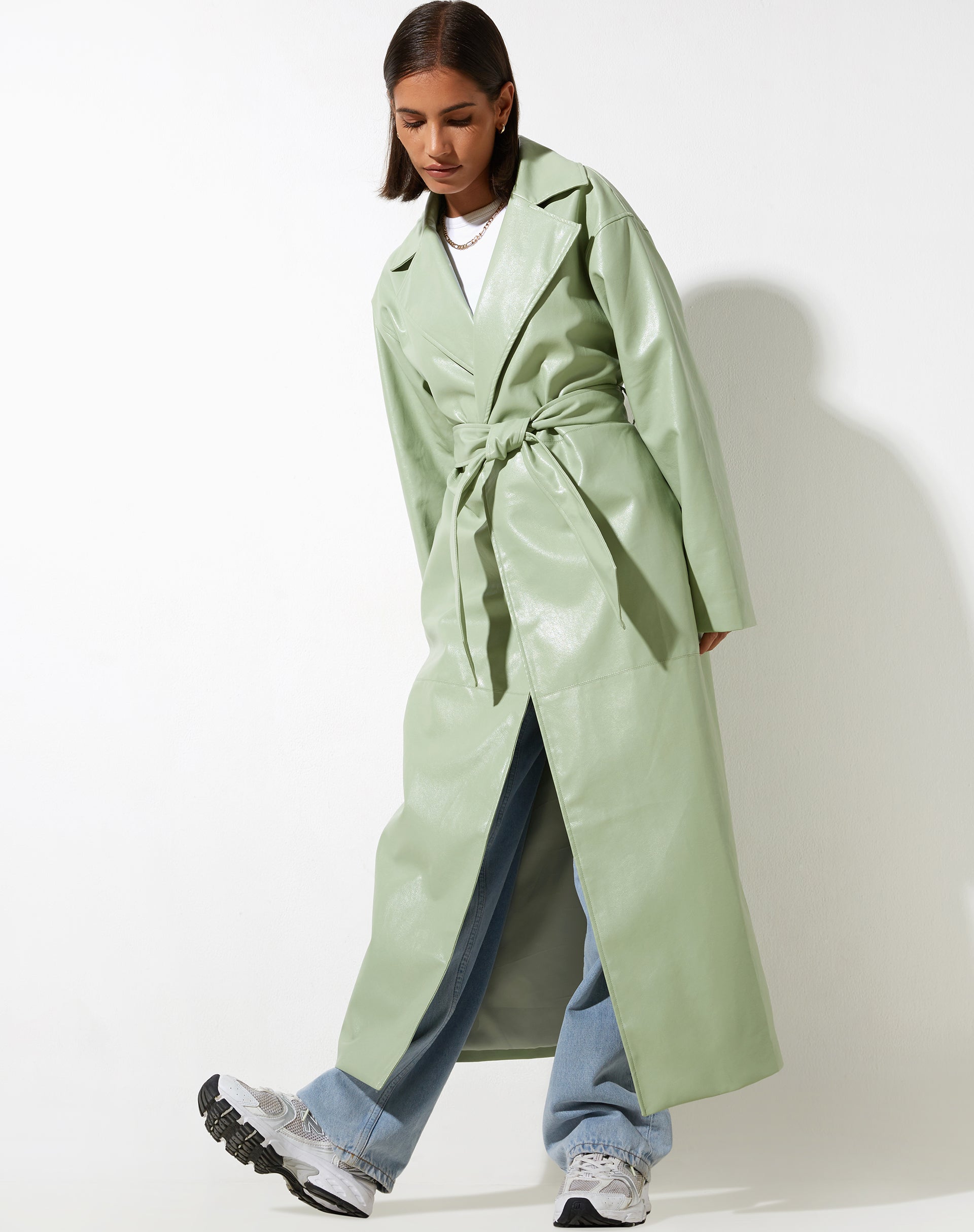imagen de Ejo Trench Coat en PU Mint