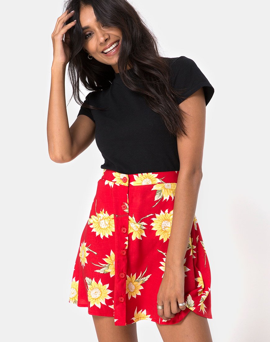 Imagen de Andrea Falda Skater en Sunny Days Rojo
