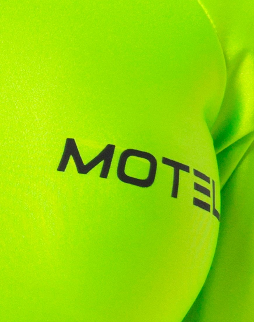 Imagen de Anegan Bodycon Dress in Nylon Green Motel