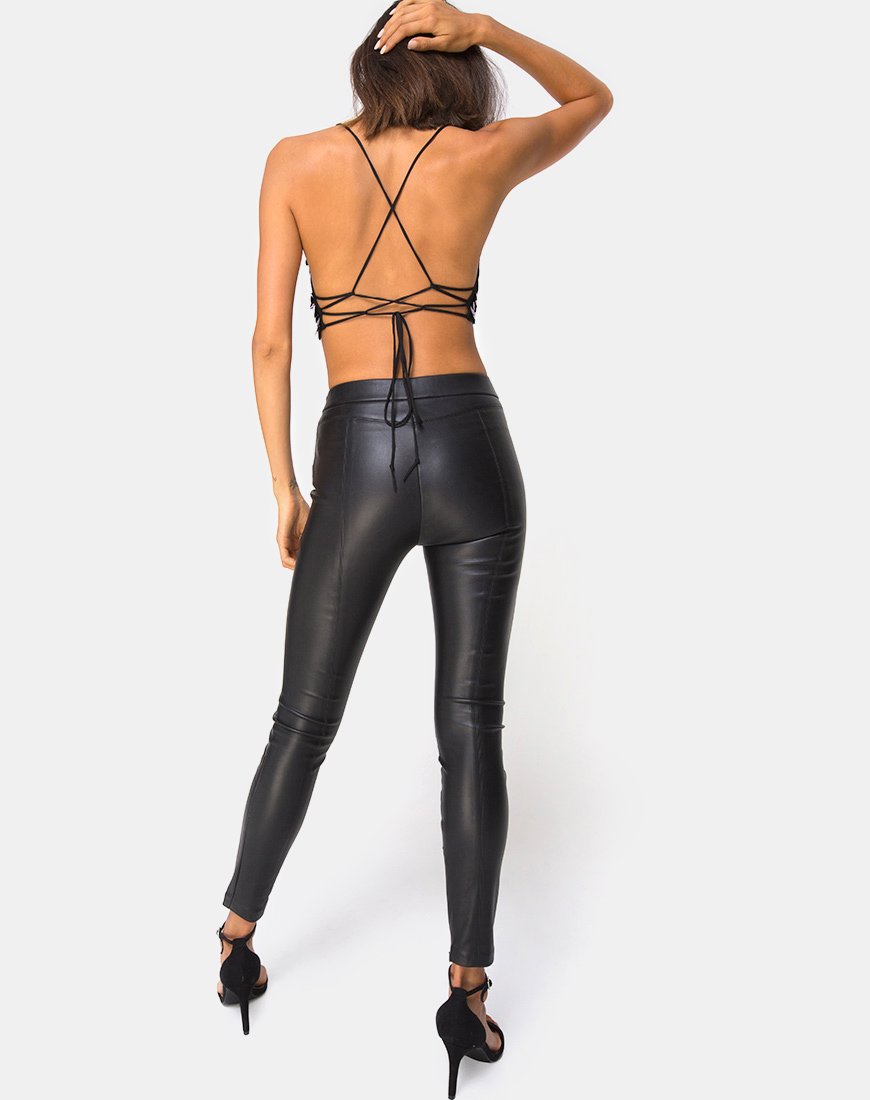 Imagen de Angel Crop Top en lentejuelas disco ciruela