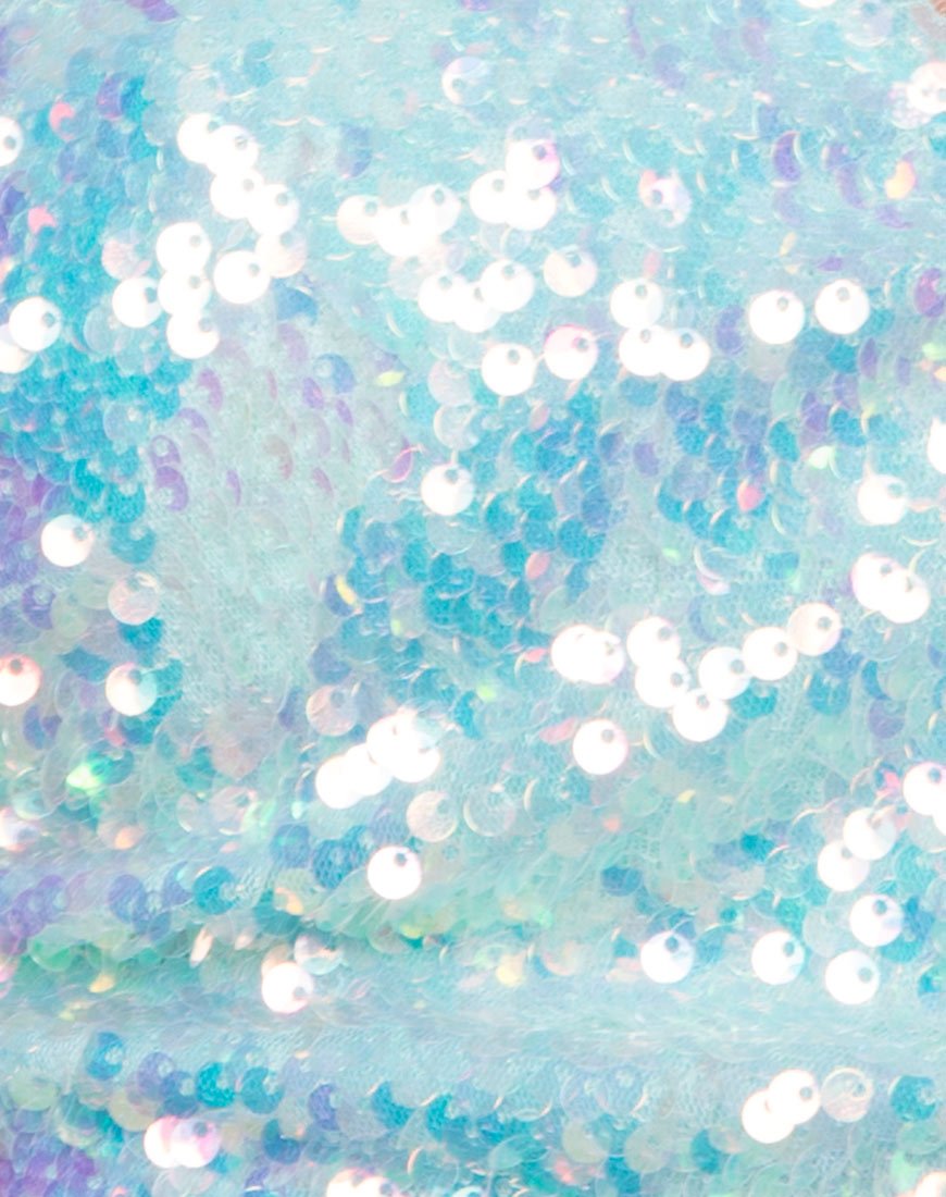Imagen de Crystal Short en Fishcale Sequin Candy Unicorn