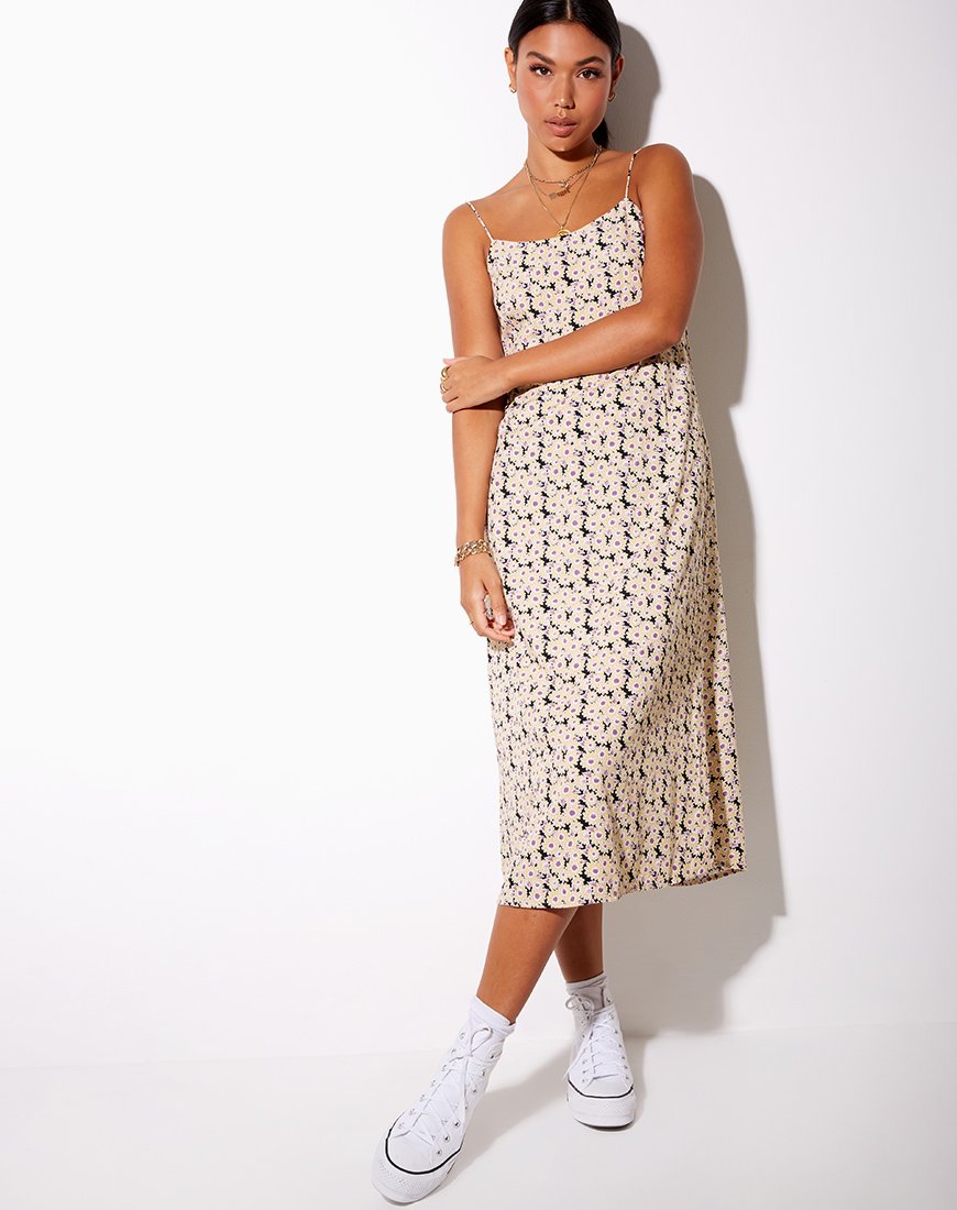 Imagen del vestido Anya Midi en crema Daisy Day