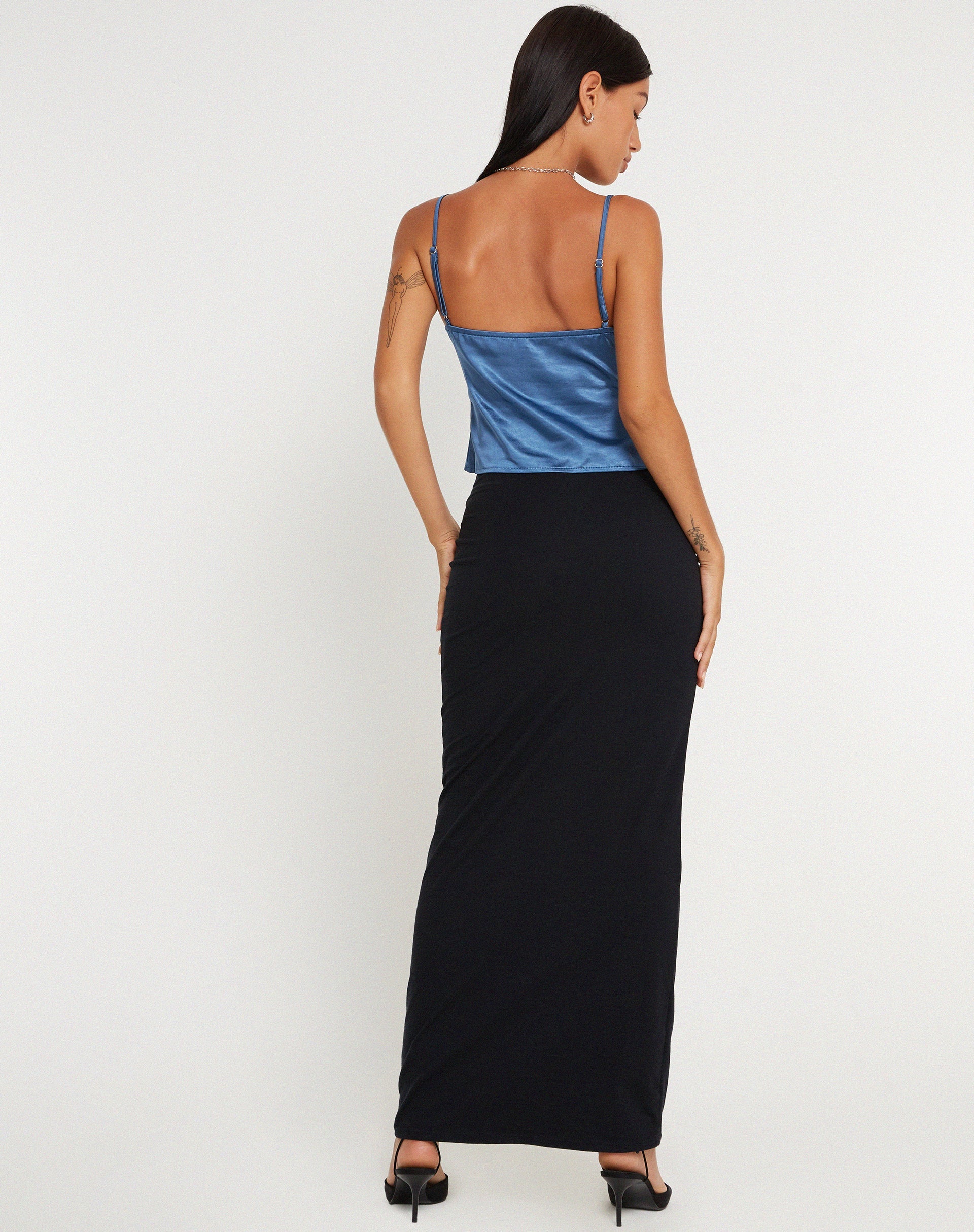 imagen de Apulia Butterfly Top in Satin Blue