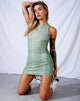 Imagen de Ardilla Bodycon Dress in Lime Croc