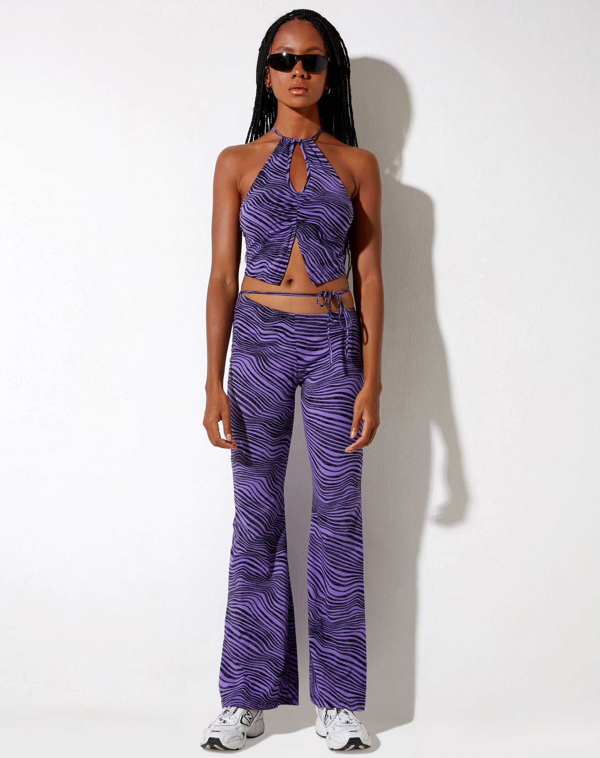 Imagen de Eda Flare Trouser en Desert Terrain Púrpura
