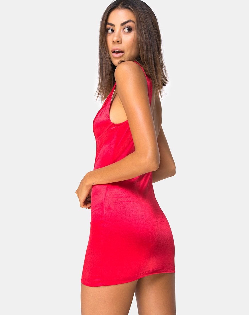 Vestido Atel en rojo