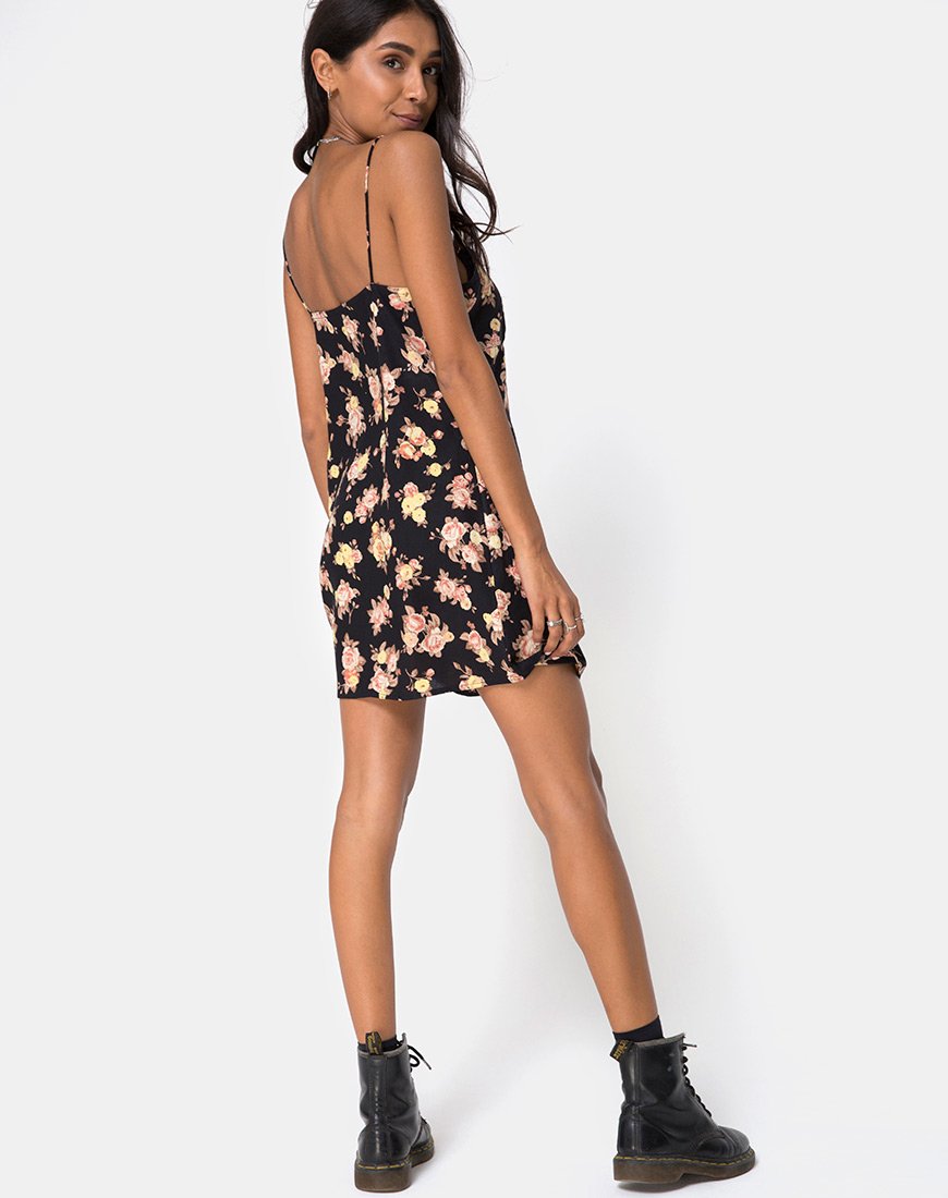 Imagen de Auvaly Slip Dress in Antique Rose Negro