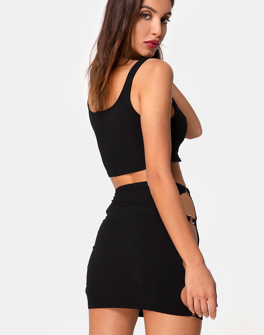 Falda Avelino Negra
