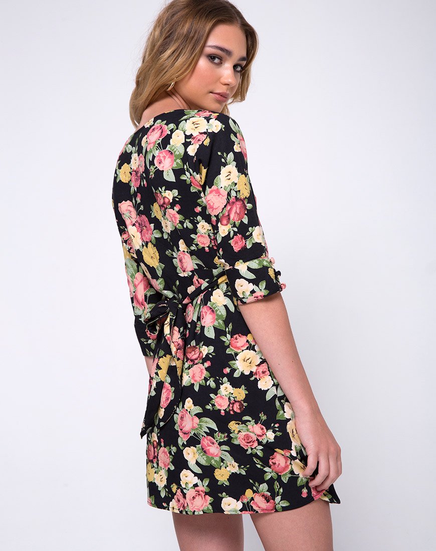 Azetti Wrap Dress en Vintage Floral