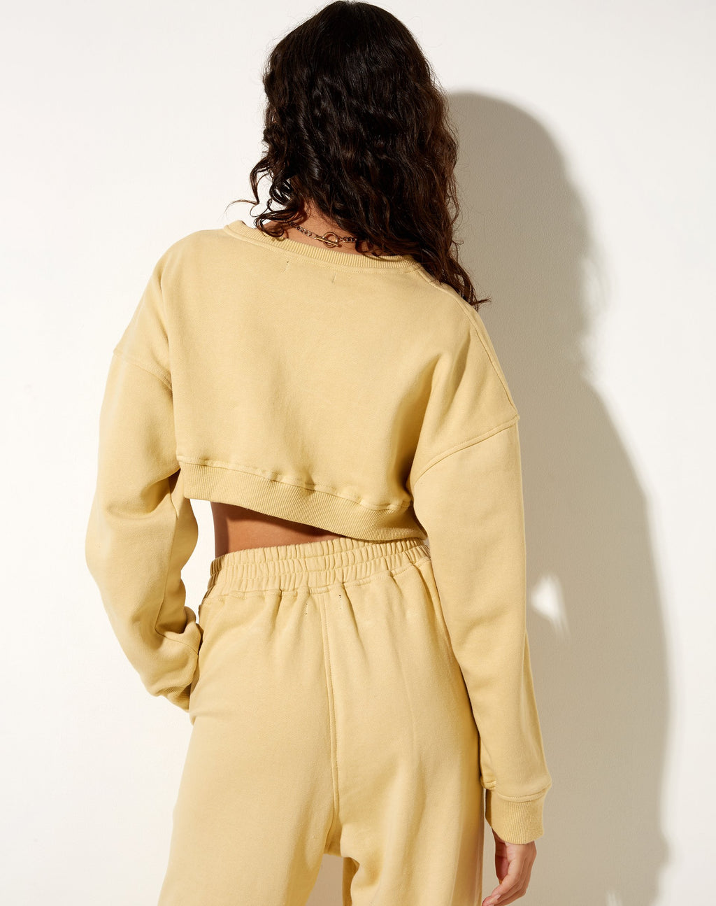 Sudadera Bacel Cropped en Crema M Embro