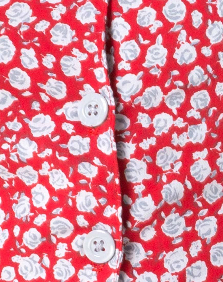 Imagen de Bae Playsuit en Ditsy Rose Red y Plata