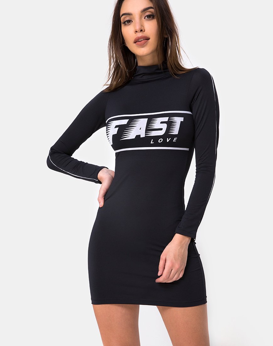 Vestido Balin Bodycon en Negro Fast Love