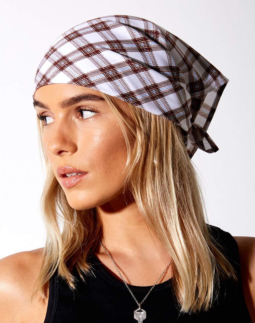 Bandana en Checkmate Marrón
