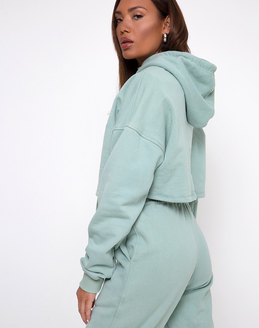 Sudadera con capucha Roky en Seafoam Angelo Embro