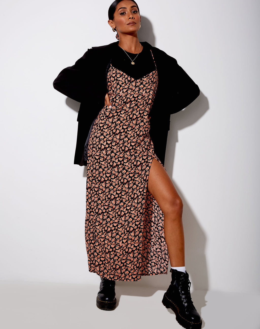 Maxi Vestido Batis en Flor de Otoño