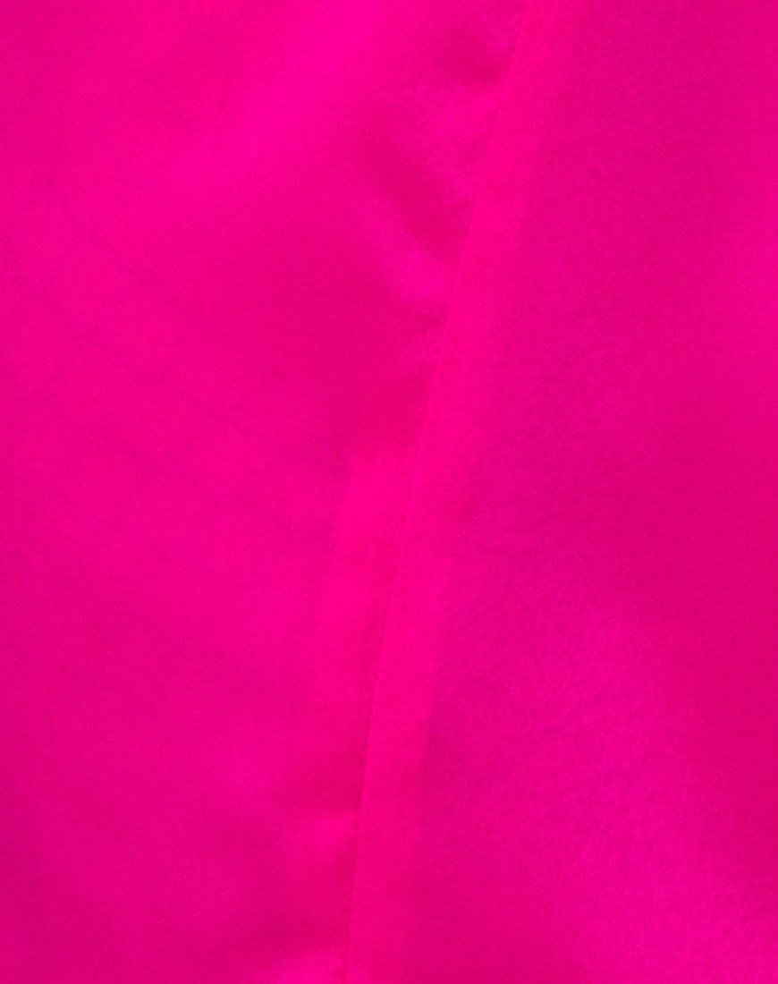 Imagen de Batista Slip Dress en satén rosa fucsia