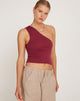 Imagen de Bay One Shoulder Top en ciruela