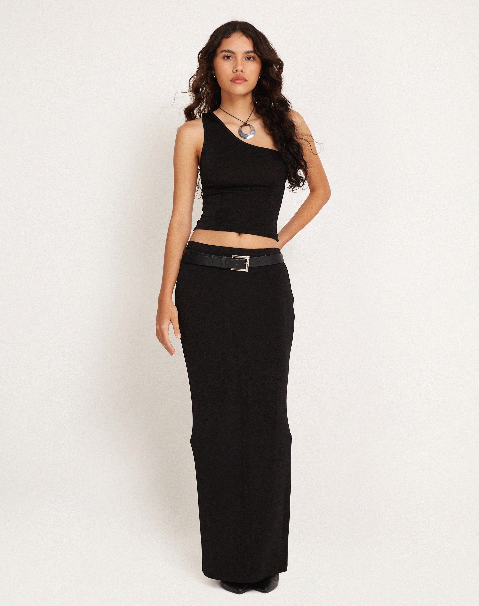 imagen de Bay One Shoulder Top en negro