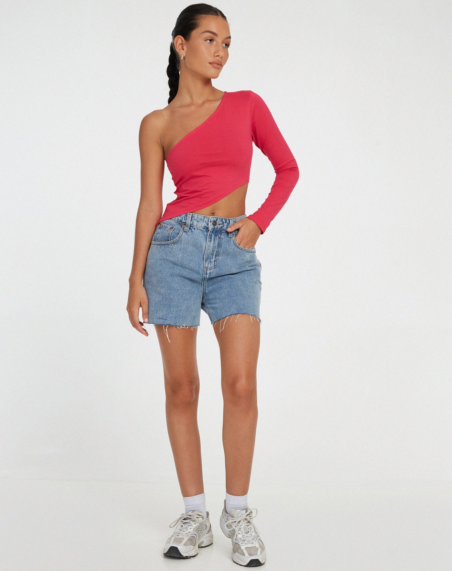 Imagen de Baylee Crop Top en rosa fucsia