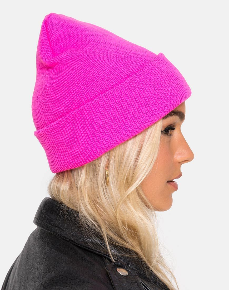 Gorro en rosa vivo