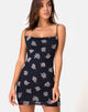Imagen de Becky Dress in Black Flock Rose