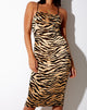 Imagen de Besdy Midi Dress in Tiger Gold
