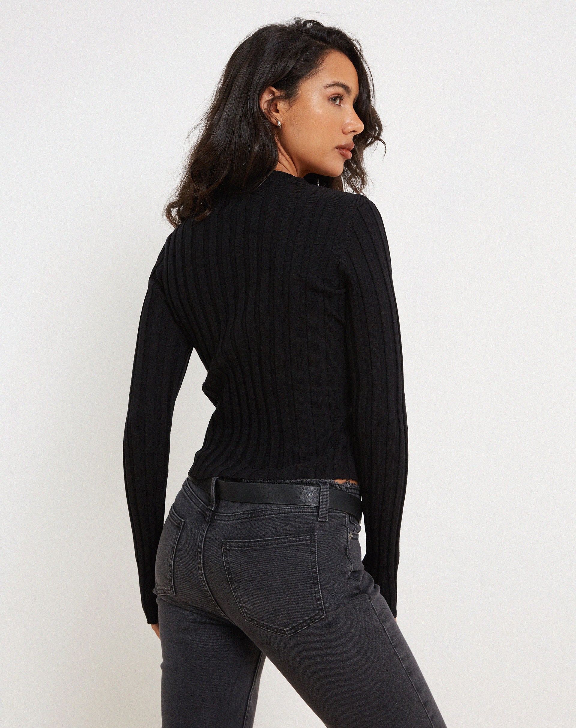 imagen de Belen Long Sleeve Top in Black