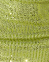 Drape lentejuelas verde lima