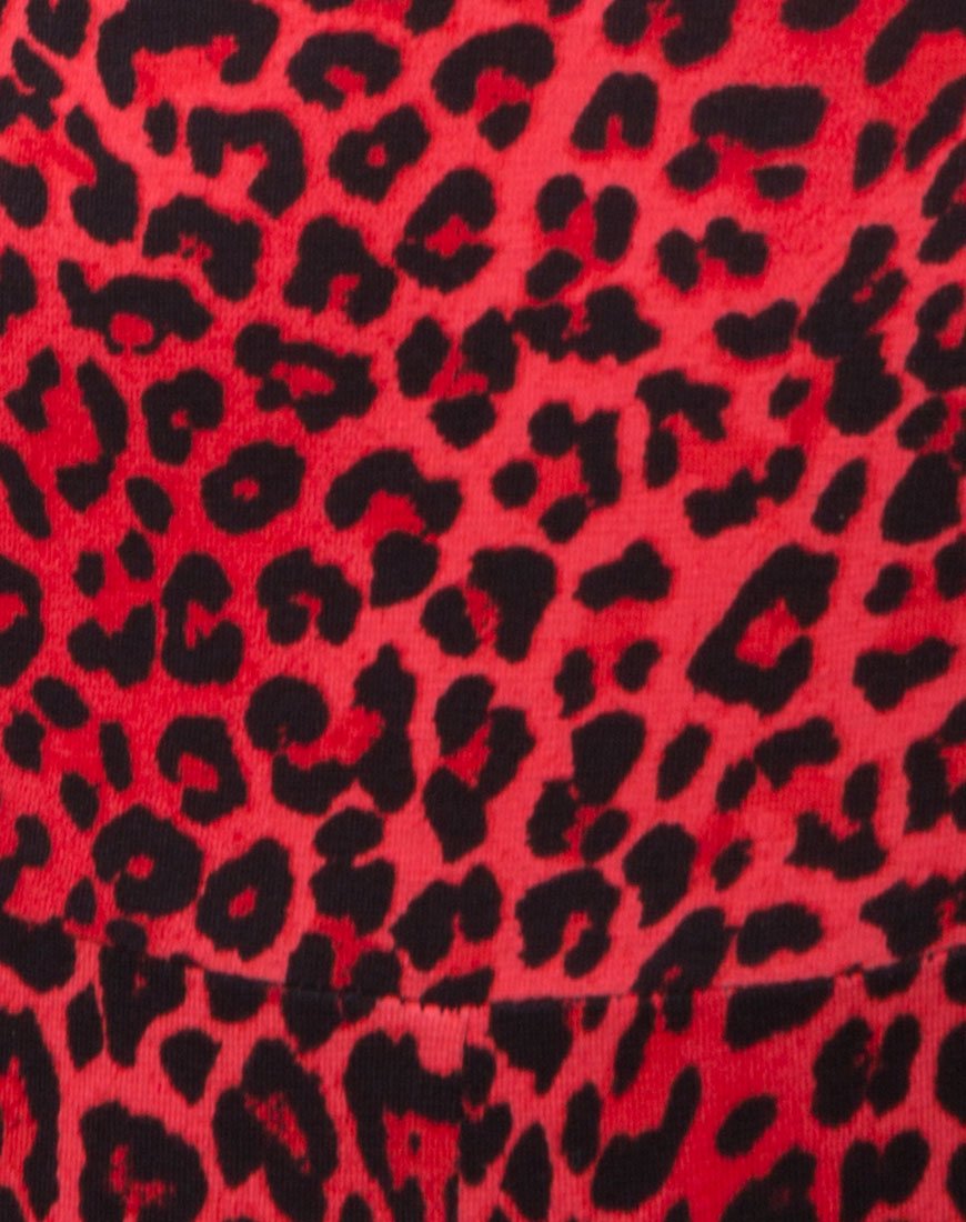 Imagen de Bersh Plunge Unitard en color Animal Rojo