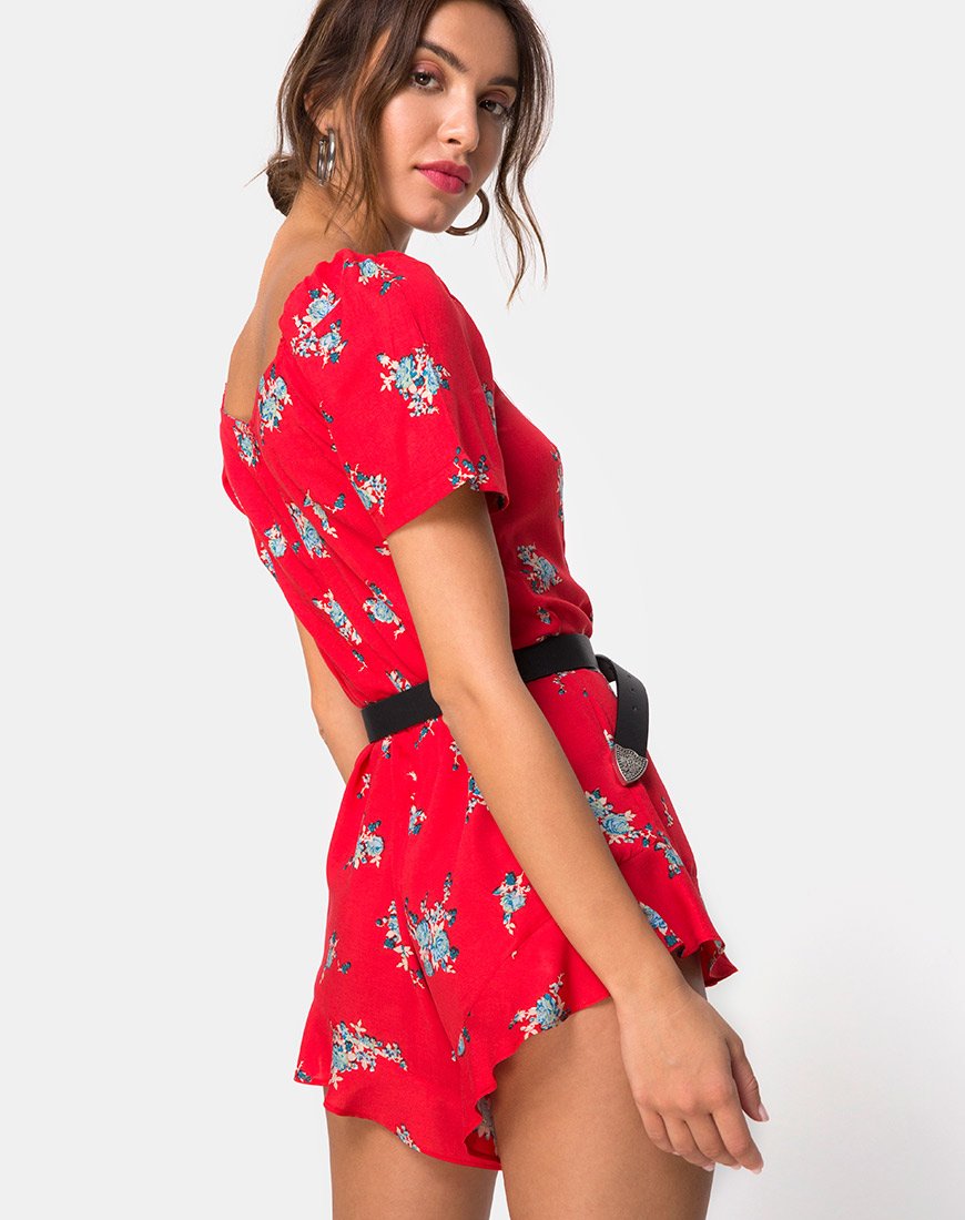 Imagen de Bersho Playsuit en Soi Rosa Rojo