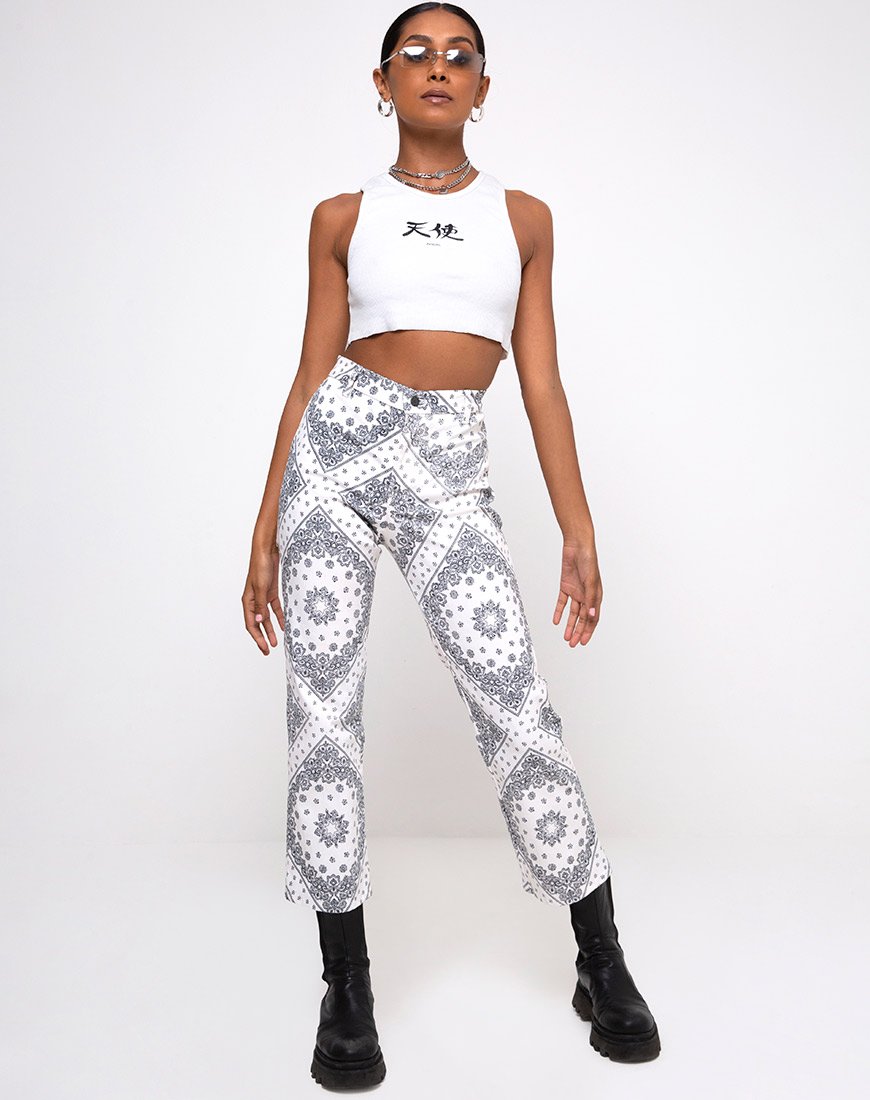 Pantalón Beth en Bandana Crudo Colocación