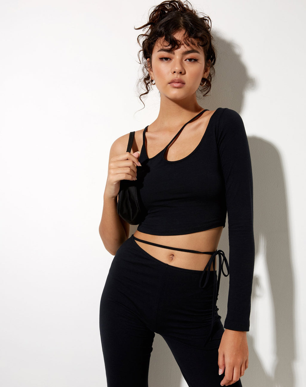 Biase Crop Top Negro