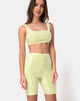 Imagen de Bike Short en verde pistacho con lentejuelas transparentes