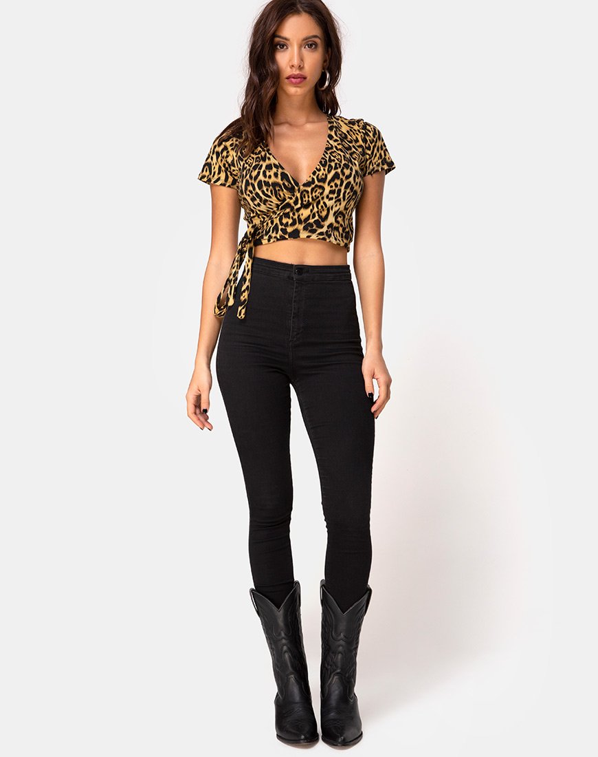Imagen de Bilen Crop Top en leopardo