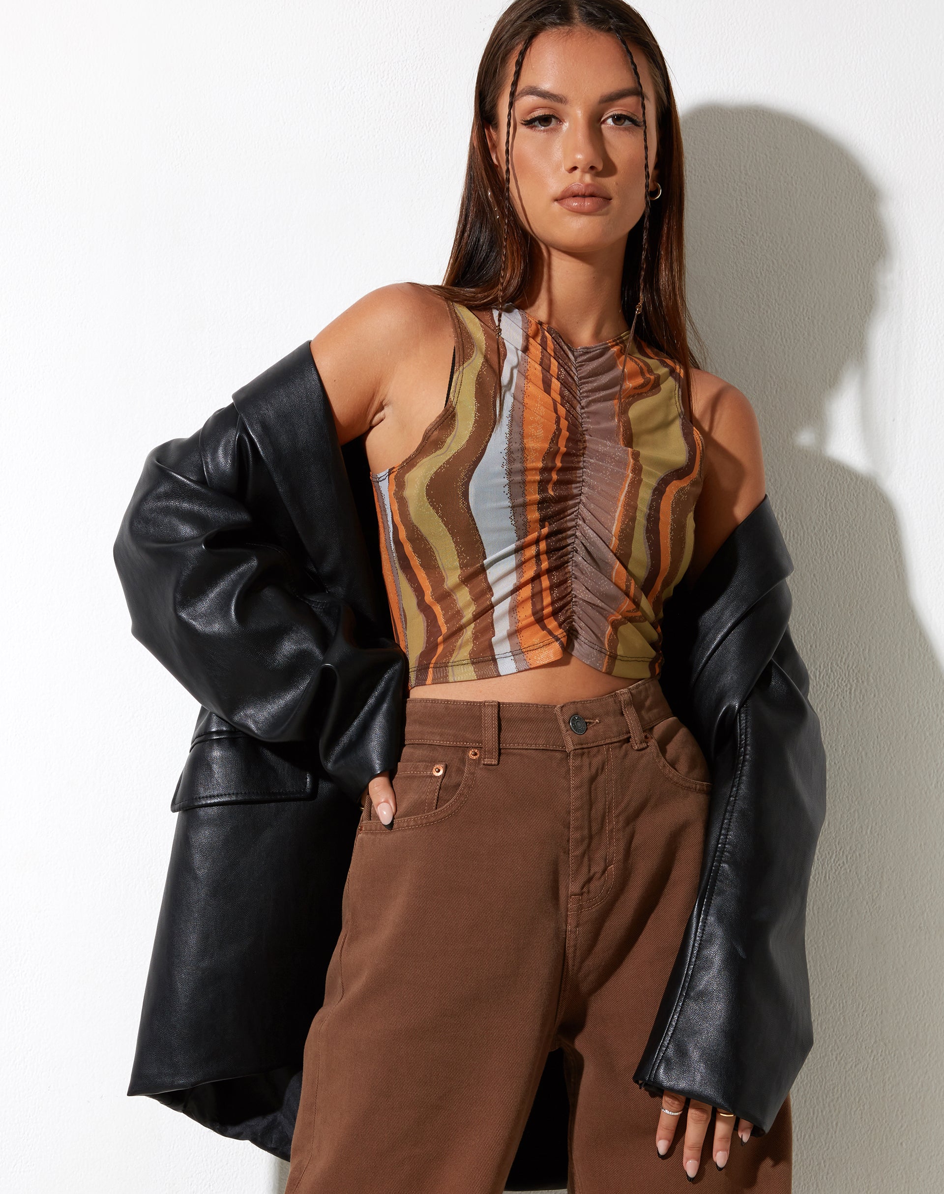 Imagen de MOTEL X IRIS Birka Vest Top en degradado terroso